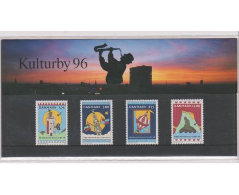 Denmark 1996 - Copenhagen European Cultural Capital presentation Pack, SG1063-1066 u/m set