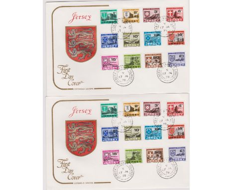 Jersey 1978 - (17 Jan) Postage Due Set (12 values) on Cotswold First Day Cover
