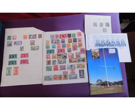 New Zealand 1882-1990 m/m and used on 2 album pages. Noted 1935-1936 postage issue m/m and used part sets, Sesqui - Centennia