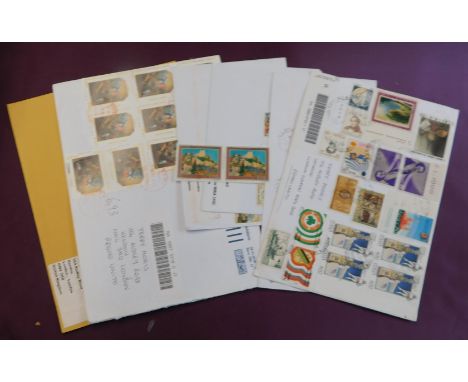 Italy 2012-1015 5x philatelic covers posted to same address in London with some flamboyant postal rates applied