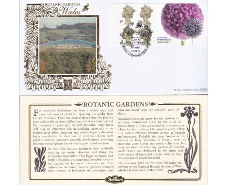 Great Britain (Mar 4th) Botanical Garden Benham Gold FDC, Llanarthne H/S
