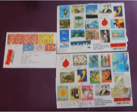 Argentina 2013-2016 3x philatelic covers posted registered to same address in London with excessive postal rates applied