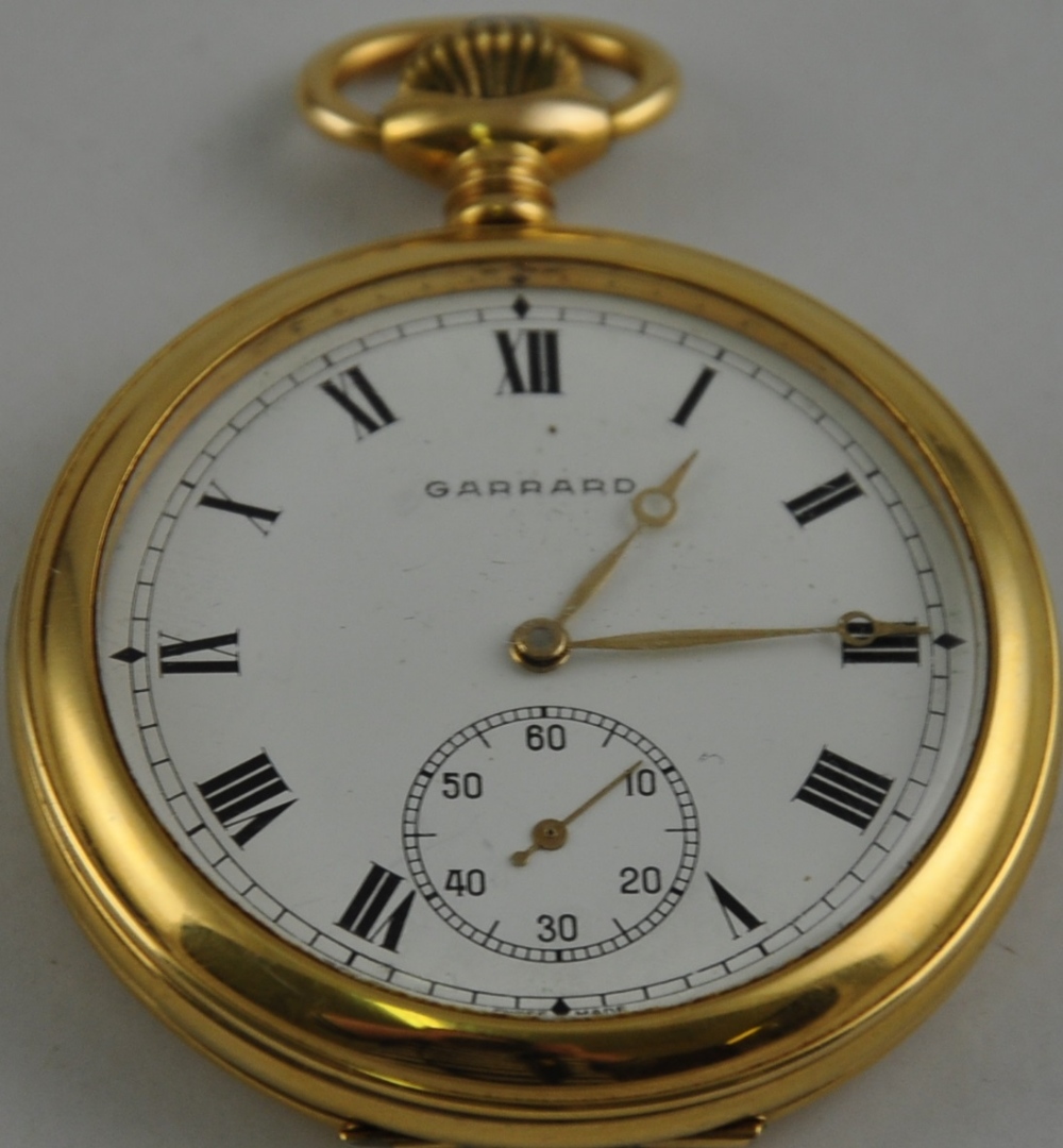 A Garrard of London pocket watch with British Rail inscription