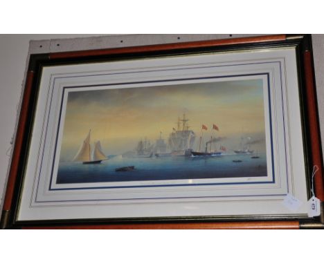 A large limited edition print of the ship Victoria & Albert 1851