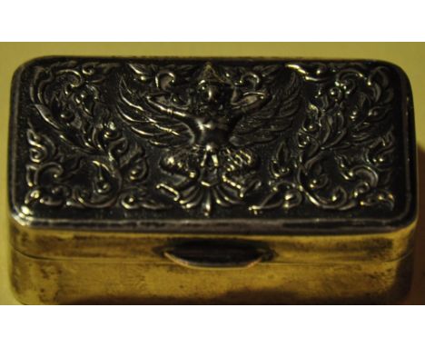 A snuff box marked sterling Circa 1900