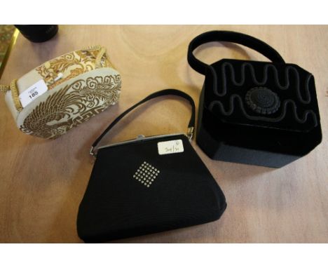 3 vintage evening bags dated 1920s, 1930s and 1990s