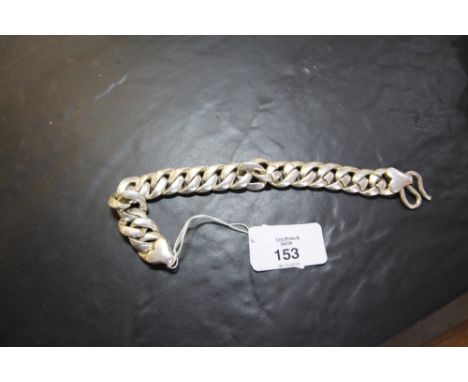 Silver chain bracelet 74g