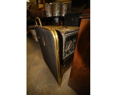 2 Dutch Style Log Boxes &amp; Fireguard