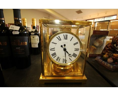 Jaeger leCoultre Brass Atmos Mantel Clock 274035, 526-5 calibre