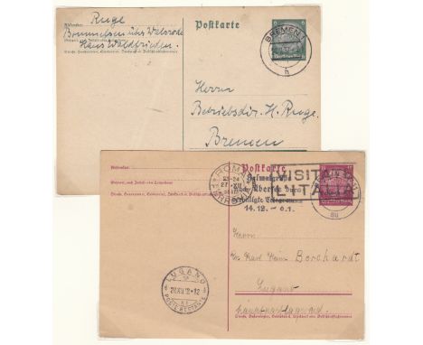 Germany 1933-1939 Michel P226.1 used; Michel P227.1 used; Michel P228.1 unused; P228II used; P229.1 unused; P230.1 unused; P2