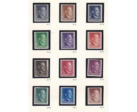 Germany 1941-1944 General Government 2nd definitives SG426-428, 430-434 m/m SG429 used; SG438-441, 442 used, SG442 m/m, SG438