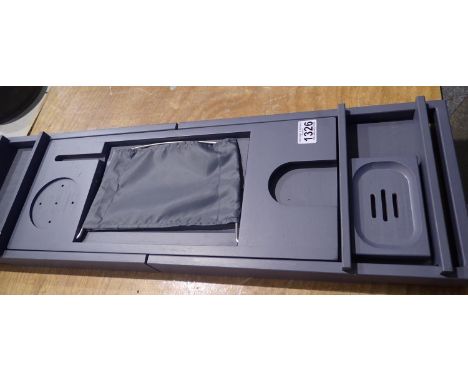 Grey painted over bath caddy. P&amp;P Group 3 (£25+VAT for the first lot and £5+VAT for subsequent lots) 