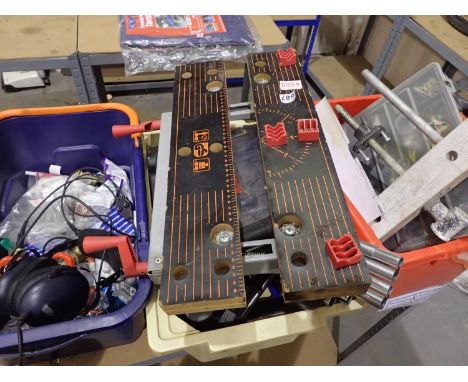 Two boxes of tools to include vices etc. Not available for in-house P&amp;P 