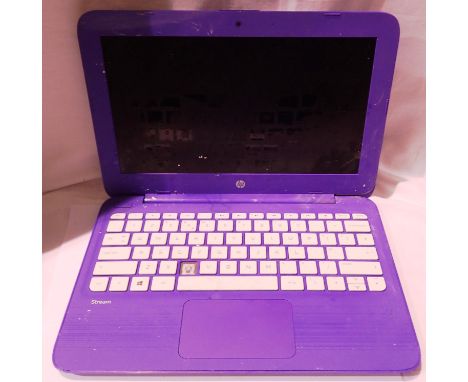 HP stream laptop. P&amp;P Group 3 (£25+VAT for the first lot and £5+VAT for subsequent lots) 