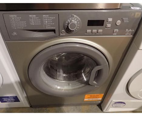 Hotpoint WMXTF 742 washing machine, 60 x 50 x 80 cm. All electrical items in this lot have been PAT tested for safety and hav
