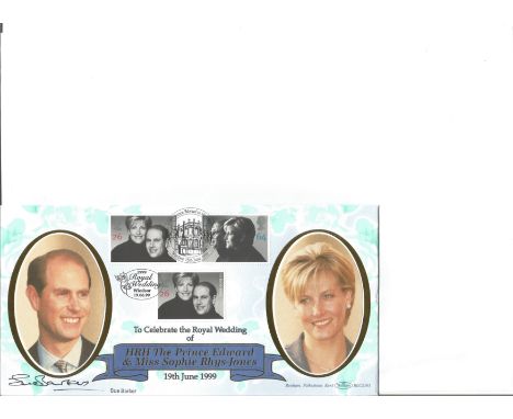 Sue Barker 1999 R. Wedding B, Ham Blcs 161. Signed cover FDC. Good Condition. All signed pieces come with a Certificate of Au