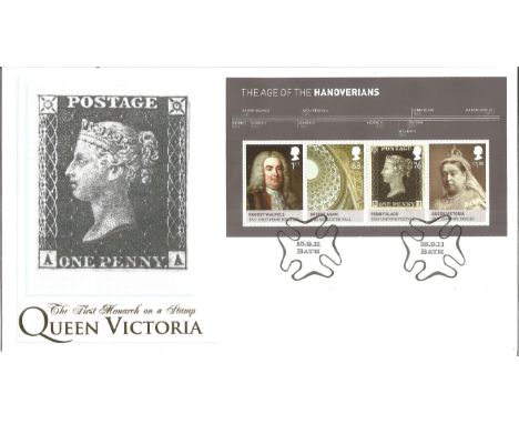 Queen Victoria The First Monarch on a Stamp unsigned Internetstamps official FDC series 4 cover No 32M. Date stamp Bath 15th 