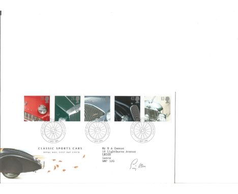 Stirling Moss 1996 Cars R. M. , Beaulieu Cancel. Signed cover FDC. Good Condition. All signed pieces come with a Certificate 