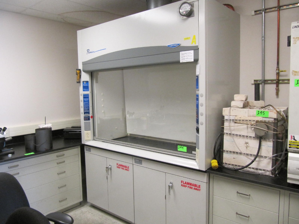 Labconco fume hood, model Premier 9902100, s/n 150104363 B, 30 gal. 5