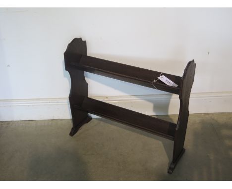 An oak book trough - 57cm H x 63cm x 21cm - in clean condition 