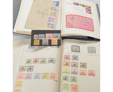 A stamp album containting 19th and 20th Century World stamps, mostly used but some useful Commonwealth including: a nice sele