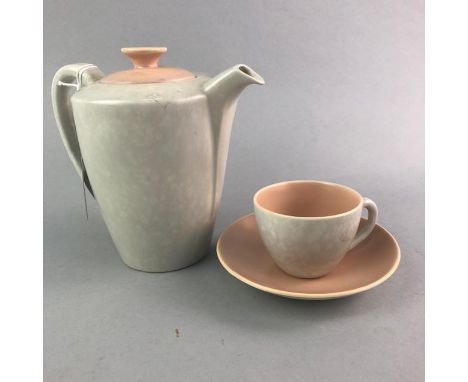 POOLE POTTERY COFFEE SERVICE, comprising 19 pieces
