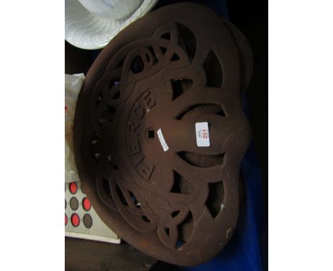 TWO REPRODUCTION CAST IRON TRACTOR SEATS 