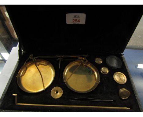 CASED SET OF SCALES 