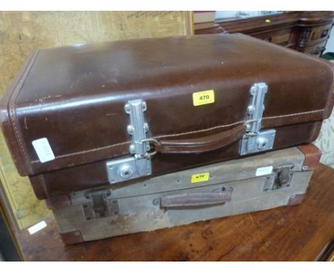 Two vintage suitcases