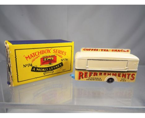 Matchbox - a mobile canteen in original box, box vg and model vg. Estimate £10 - £30  This lot MUST be paid for and collected