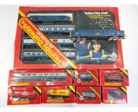 Model Railways - Hornby and Lima OO gauge comprising R179 Inter-city Mail Train Set, R096, R217, R105, R098, 227, 231 and R43