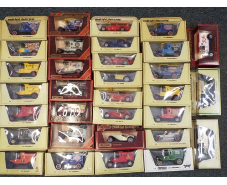 Matchbox - thirty two diecast vehicles in original boxes comprising 2 x Y6-4, 4 x Y8-4, Y8-3, Y10-3, Y11-3, 22 x Y12-3, Y12-5