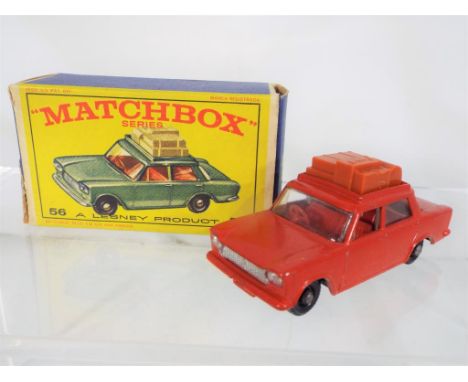 Matchbox - a boxed Fiat 1500 diecast vehicle box in very good condition, model very good to excellent Est £10 - £30  This lot