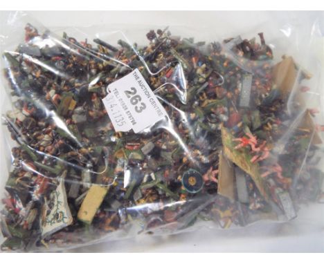 A collection of hand-painted vintage metal soldiers, approx total weight 1095 gm  This lot MUST be paid for and collected, or