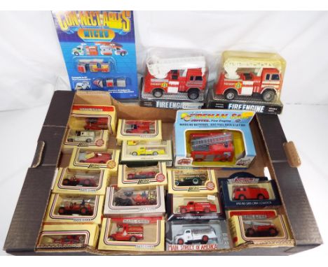 Diecast models - a quantity of diecast model rescue service vehicles by Lledo Days Gone, London's Burning LWT, Route 66, a Ma