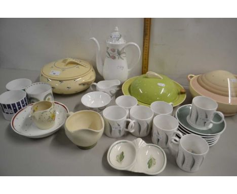 Collection of Susie Cooper table wares to include covered vegetable dishes, coffee cans and saucers and other assorted items