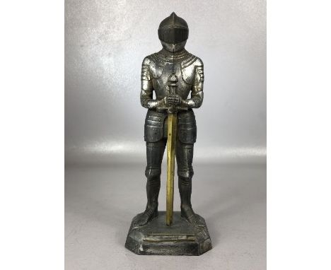 knight design table top cigarette lighter, approx 24cm in height