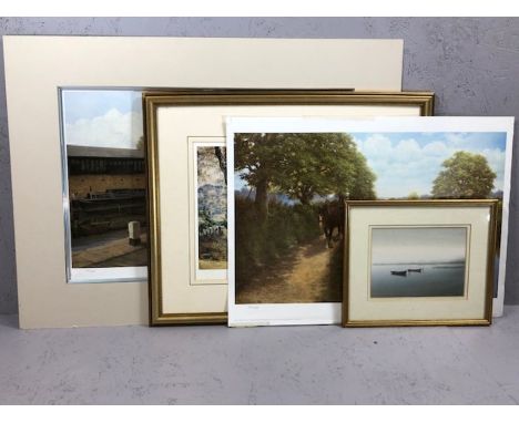 Collection of artwork: PHILIP JACKSON, two signed limited edition prints, 'A Grand Western Horseboat near Tiverton' 1985 581/