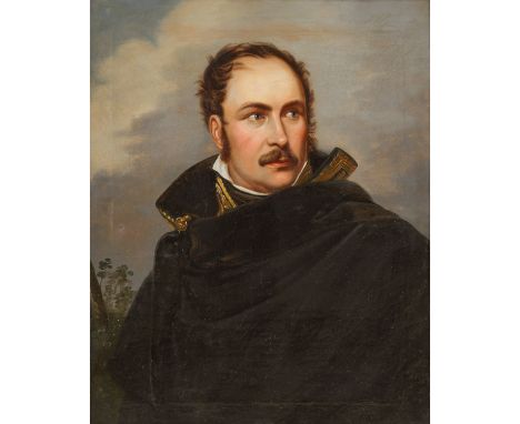 Nach Josef Karl STIELER (1781-1858) "Portrait d'Eugène de Beauharnais" Öl auf Leinwand, HxB: 68/55 cm. Rest. und retousch. Ra