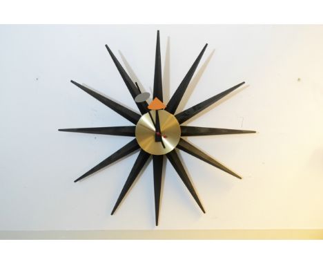 "WALL CLOCK" - Original Design by George Nelson 1948/60. Autorized Reedition 2001, Vitra Design in Museum, intaktes Quarzwerk