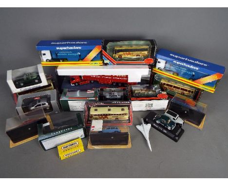 Corgi, EFE, Schuco, Cararam, Vanguards, Other - A collection of predominately boxed diecast model vehicles in various scales.