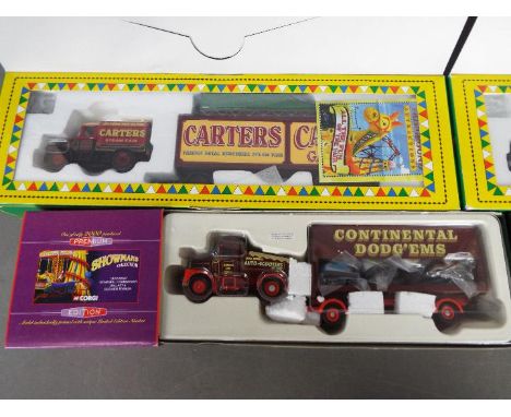 Corgi Classics - Three boxed diecast vehicles from the Corgi 'Showmans &amp; Fairground Attractions' ranges. Lot includes #16
