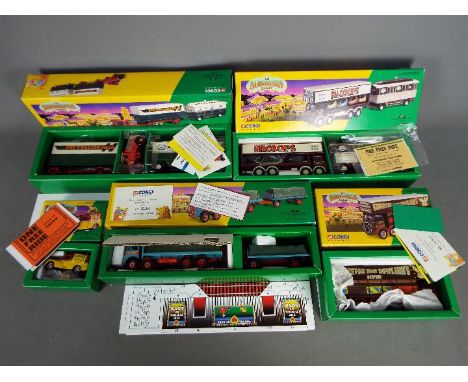 Corgi Classics - Five boxed diecast vehicles from the Corgi 'Showmans Range'. Lot includes #16502 Scammell Highwayman Ballast