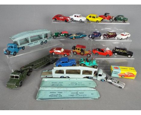 Dinky Toys, Corgi, Matchbox, Jolly Roger, Others - A collection of 20 unboxed diecast vehicles in various scales, plus an emp