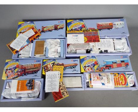 Corgi Classics - Five boxed diecast commercial vehicles from the Corgi 'Chipperfields' range. Lot includes of #97896 AEC Pole