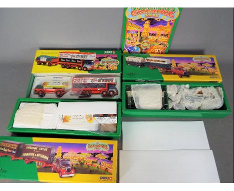 Corgi Classics - Three boxed diecast vehicles from the Corgi 'Showmans' range. Lot includes #16502 Scammell Highwayman Ballas