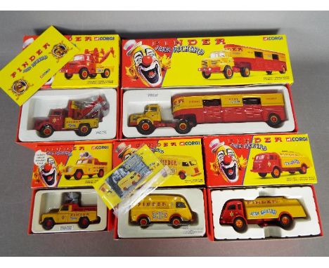 Corgi Classics - Five boxed diecast vehicles from the Corgi 'Pinder Jean Richard Circus Range'. Lot includes #7201 Land Rover