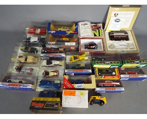 Corgi, Solido, Matchbox Dinky, Dinky - A collection of boxed diecast vehicles. Lot includes Solido #4109 Bugatti Atlantic; Di