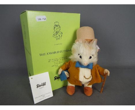 Steiff - A boxed Limited Edition Steiff Amiable Guinea Pig #663277 from Beatrix Potter Appley Dapply's Nursery Rhymes. Limite
