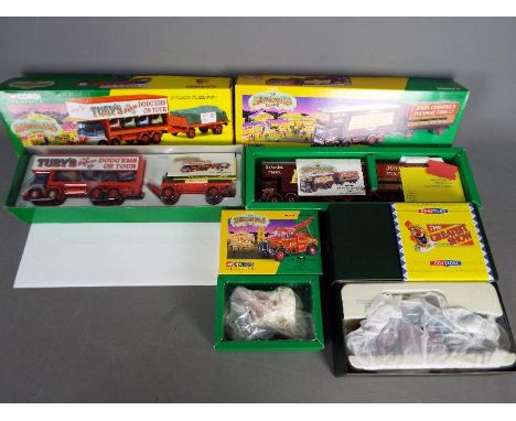 Corgi Classics - Four boxed diecast vehicles from the Corgi 'Showmans &amp; The Greatest Show' ranges. Lot includes #14101 Fo